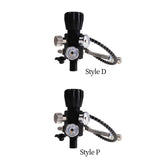 Maxbell Double Pressure Gauge Valve Regulator Refill Adapter for Diving M18