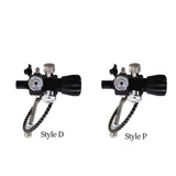 Maxbell Double Pressure Gauge Valve Regulator Refill Adapter for Diving M18