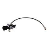 Maxbell Double Pressure Gauge Valve Regulator Refill Adapter for Diving M18