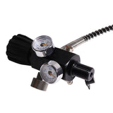 Maxbell Double Pressure Gauge Valve Regulator Refill Adapter for Diving 18UNF