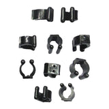 Maxbell 10x Plastic Billiard Cue Clips Fishing Rod Clips Billiard Accessories Medium