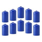 Maxbell 10Pcs Rubber Cue Cover Protector Head Cover Pool Billiard Protective blue 10mm