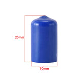 Maxbell 10Pcs Rubber Cue Cover Protector Head Cover Pool Billiard Protective blue 10mm