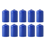 Maxbell 10Pcs Rubber Cue Cover Protector Head Cover Pool Billiard Protective blue 12mm