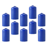 Maxbell 10Pcs Rubber Cue Cover Protector Head Cover Pool Billiard Protective blue 12mm