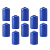 Maxbell 10Pcs Rubber Cue Cover Protector Head Cover Pool Billiard Protective blue 12mm