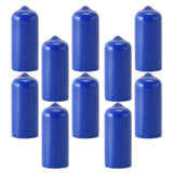 Maxbell 10Pcs Rubber Cue Cover Protector Head Cover Pool Billiard Protective blue 13mm