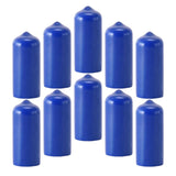 Maxbell 10Pcs Rubber Cue Cover Protector Head Cover Pool Billiard Protective blue 13mm