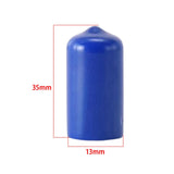 Maxbell 10Pcs Rubber Cue Cover Protector Head Cover Pool Billiard Protective blue 13mm