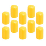 Maxbell 10Pcs Rubber Cue Cover Protector Head Cover Pool Billiard Protective yellow 10mm