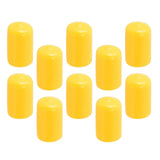 Maxbell 10Pcs Rubber Cue Cover Protector Head Cover Pool Billiard Protective yellow 10mm
