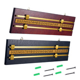 Maxbell Shuffleboard Scoreboard Snooker Billiard Score Board Accessories Wine Red