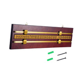 Maxbell Shuffleboard Scoreboard Snooker Billiard Score Board Accessories Wine Red