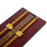 Maxbell Shuffleboard Scoreboard Snooker Billiard Score Board Accessories Wine Red