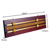 Maxbell Shuffleboard Scoreboard Snooker Billiard Score Board Accessories Wine Red