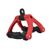 Maxbell Two D Rowing Handle Cable Attachment Back Training Gym Weight Workout Red