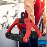 Maxbell Two D Rowing Handle Cable Attachment Back Training Gym Weight Workout Red