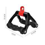Maxbell Two D Rowing Handle Cable Attachment Back Training Gym Weight Workout Black