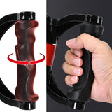Maxbell Two D Rowing Handle Cable Attachment Back Training Gym Weight Workout Black