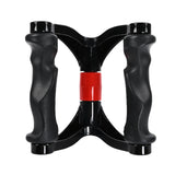 Maxbell Two D Rowing Handle Cable Attachment Back Training Gym Weight Workout Black