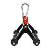 Maxbell Two D Rowing Handle Cable Attachment Back Training Gym Weight Workout Black