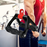 Maxbell Two D Rowing Handle Cable Attachment Back Training Gym Weight Workout Black
