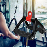 Maxbell Two D Rowing Handle Cable Attachment Back Training Gym Weight Workout Black