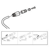 Maxbell Bicycle Hydraulic Hose Inserts Bicycle Olive Head Bicycle Oil Tube Hose BH59