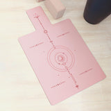 Maxbell Pilates Reformer Mat, Pilates Mat for Reformer Pilate Training Non Slip Pink