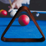 Maxbell Flat Billiard Triangle Rack 8 Balls Accessory Snooker Positioning Red