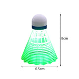 Maxbell 3Pcs LED Badminton Shuttlecocks Glow in The Dark Birdie Balls Green