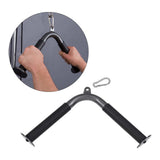 Maxbell V Shaped Tricep Press Down Bar Cable Machine Handle Attachment for Gym