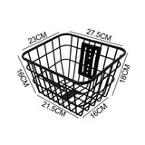 Maxbell Front Basket Storage Iron Parts Black Hanging Basket for Electric Scooter