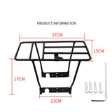 Maxbell Electric Scooter Rear Rack Support DIY Rustproof for Raincoats Luggage