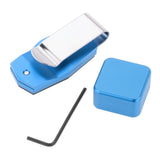 Maxbell Magnetic Chalk Holder with Belt Clip Pool Cue Snooker Accessories Blue