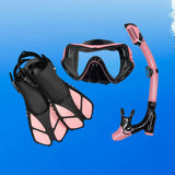 Maxbell Snorkel Set Snorkeling Gear Dive Mask Underwater Activities Adults Swimming Pink Small Medium