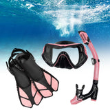 Maxbell Snorkel Set Snorkeling Gear Dive Mask Underwater Activities Adults Swimming Pink Small Medium