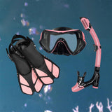 Maxbell Snorkel Set Snorkeling Gear Dive Mask Underwater Activities Adults Swimming Pink Small Medium