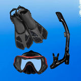 Maxbell Snorkel Set Snorkeling Gear Dive Mask Underwater Activities Adults Swimming Red Small Medium