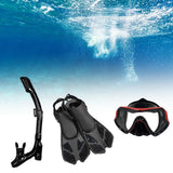 Maxbell Snorkel Set Snorkeling Gear Dive Mask Underwater Activities Adults Swimming Red Small Medium