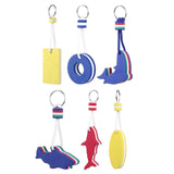 Maxbell 6x Floating Keychains Floatable Key Chain for Water Sports Swimming Sailing