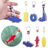 Maxbell 6x Floating Keychains Floatable Key Chain for Water Sports Swimming Sailing