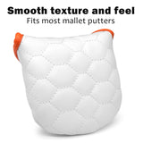 Maxbell Universal Golf Club Headcover Golf Mallet Putter Head Cover Protection Guard White