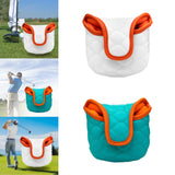 Maxbell Universal Golf Club Headcover Golf Mallet Putter Head Cover Protection Guard White