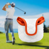 Maxbell Universal Golf Club Headcover Golf Mallet Putter Head Cover Protection Guard White