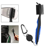 Maxbell Golf Club Brush with Carabiner Groove Cleaner for Golf Accessories Blue