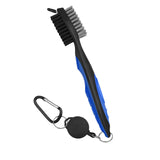 Maxbell Golf Club Brush with Carabiner Groove Cleaner for Golf Accessories Blue