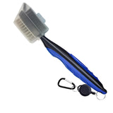 Maxbell Golf Club Brush with Carabiner Groove Cleaner for Golf Accessories Blue