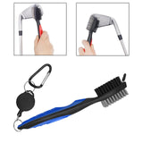 Maxbell Golf Club Brush with Carabiner Groove Cleaner for Golf Accessories Blue