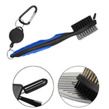 Maxbell Golf Club Brush with Carabiner Groove Cleaner for Golf Accessories Blue